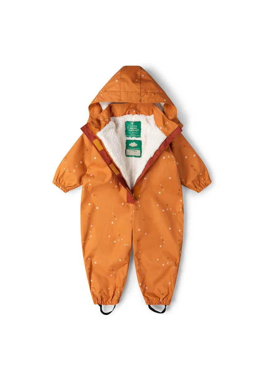 Gold Stars Recycled Waterproof Winter Suit, Gold