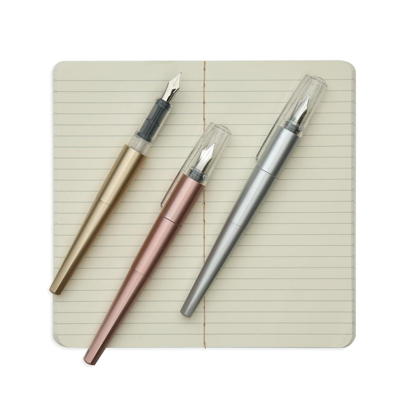 Modern Script Fountain Pens and Journal - Set of 3 60 Pages