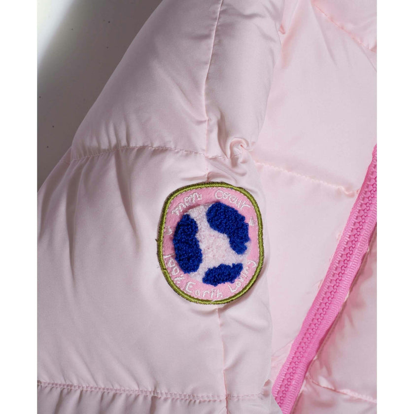 Babys MC Contrast Zipper Puffer Hooded Jacket