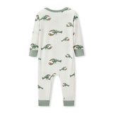 Mint Lobster Luxe Stretch Zipper Pajama