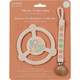 Studio Oh! Silicone Teether Ring With Detachable Clip