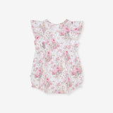 Roberta Flutter Sleeve Picot Bubble Romper