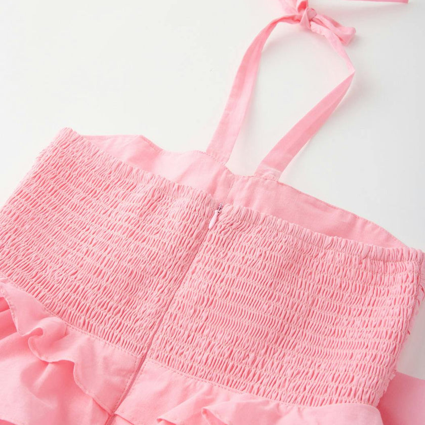 Ellie Cotton Frill Maxi Dress