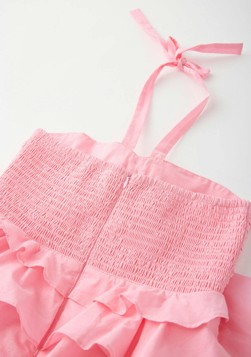 Ellie Cotton Frill Maxi Dress