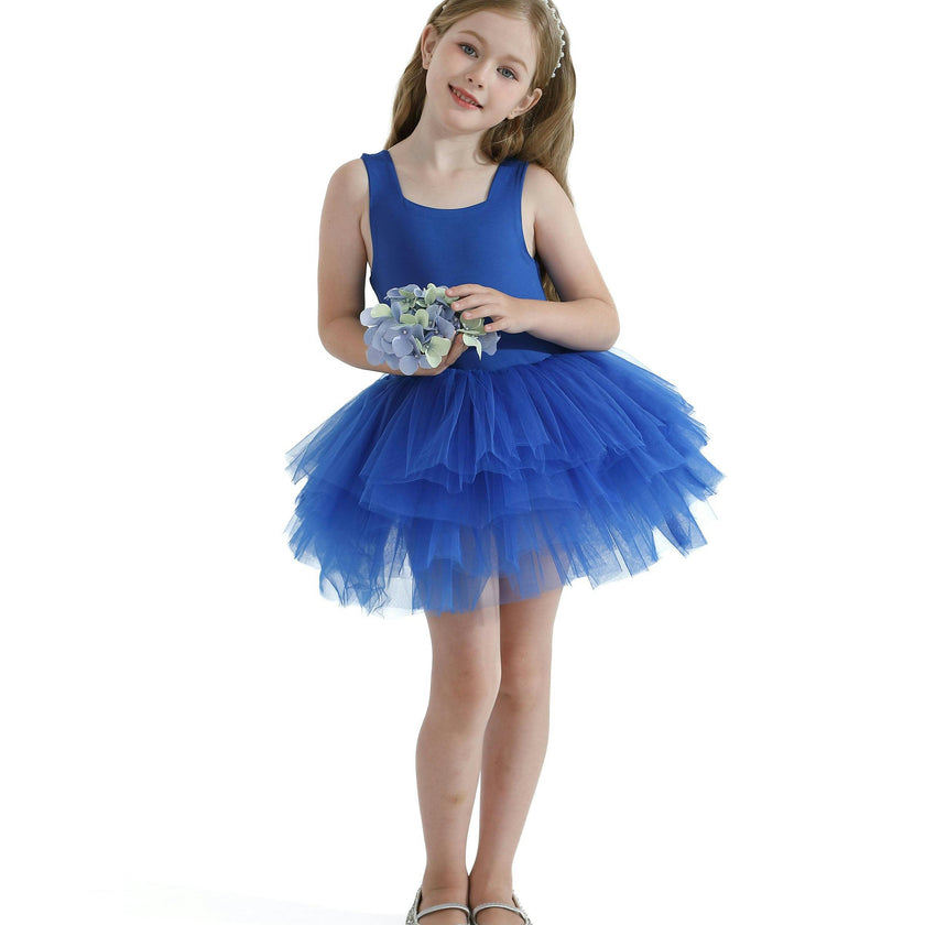 Royal Blue Layered Leotard