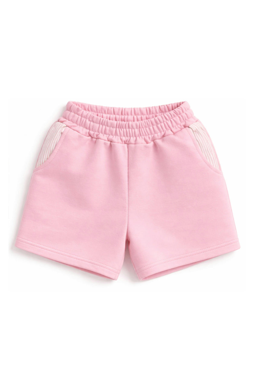 Seersucker Pocket Shorts - Pink