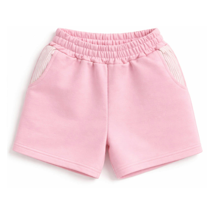 Seersucker Pocket Shorts - Pink