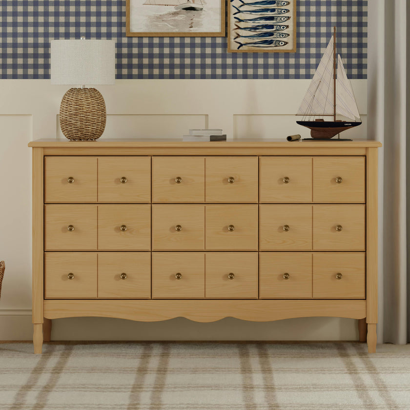 Liberty 9-Drawer Assembled Dresser in Honey