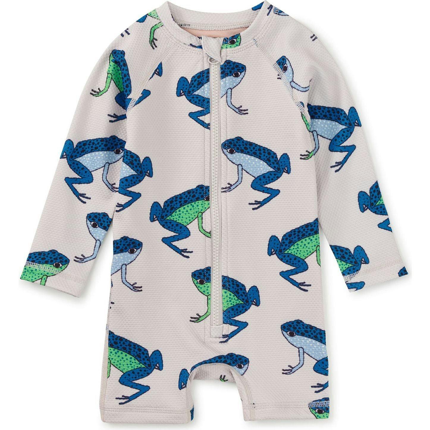 Rash Guard Baby Swimsuit, Blue