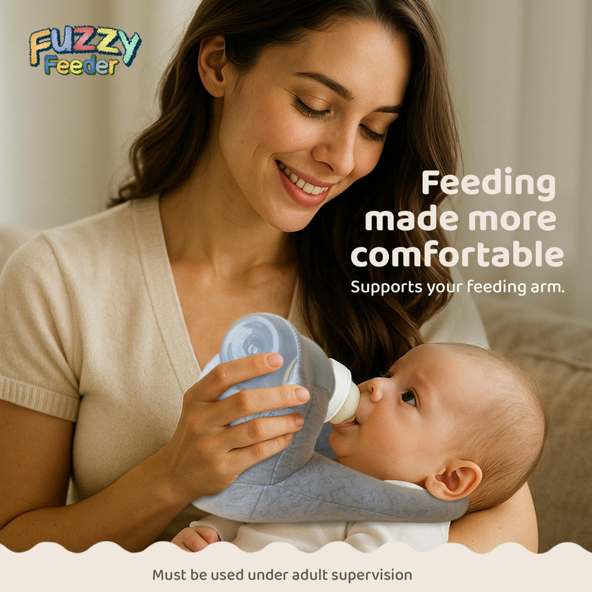 Baby Bottle Pillow Holder for Parents - "Look Ma No Hands"