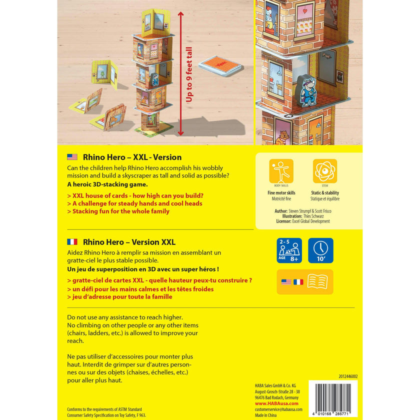 Giant Hero XXL Stacking Cards Game