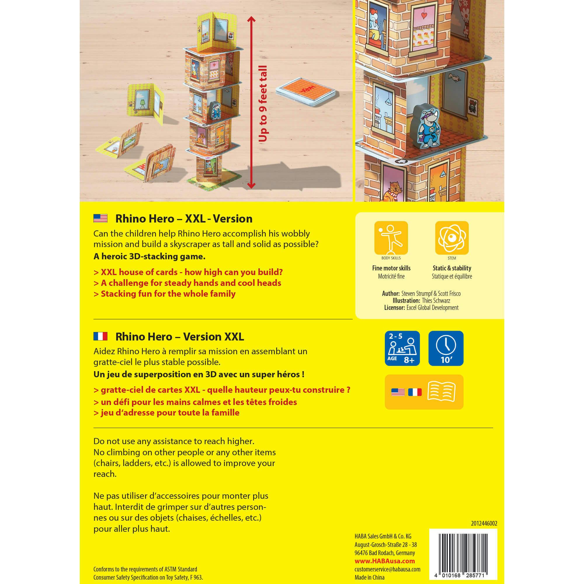 Giant Hero XXL Stacking Cards Game