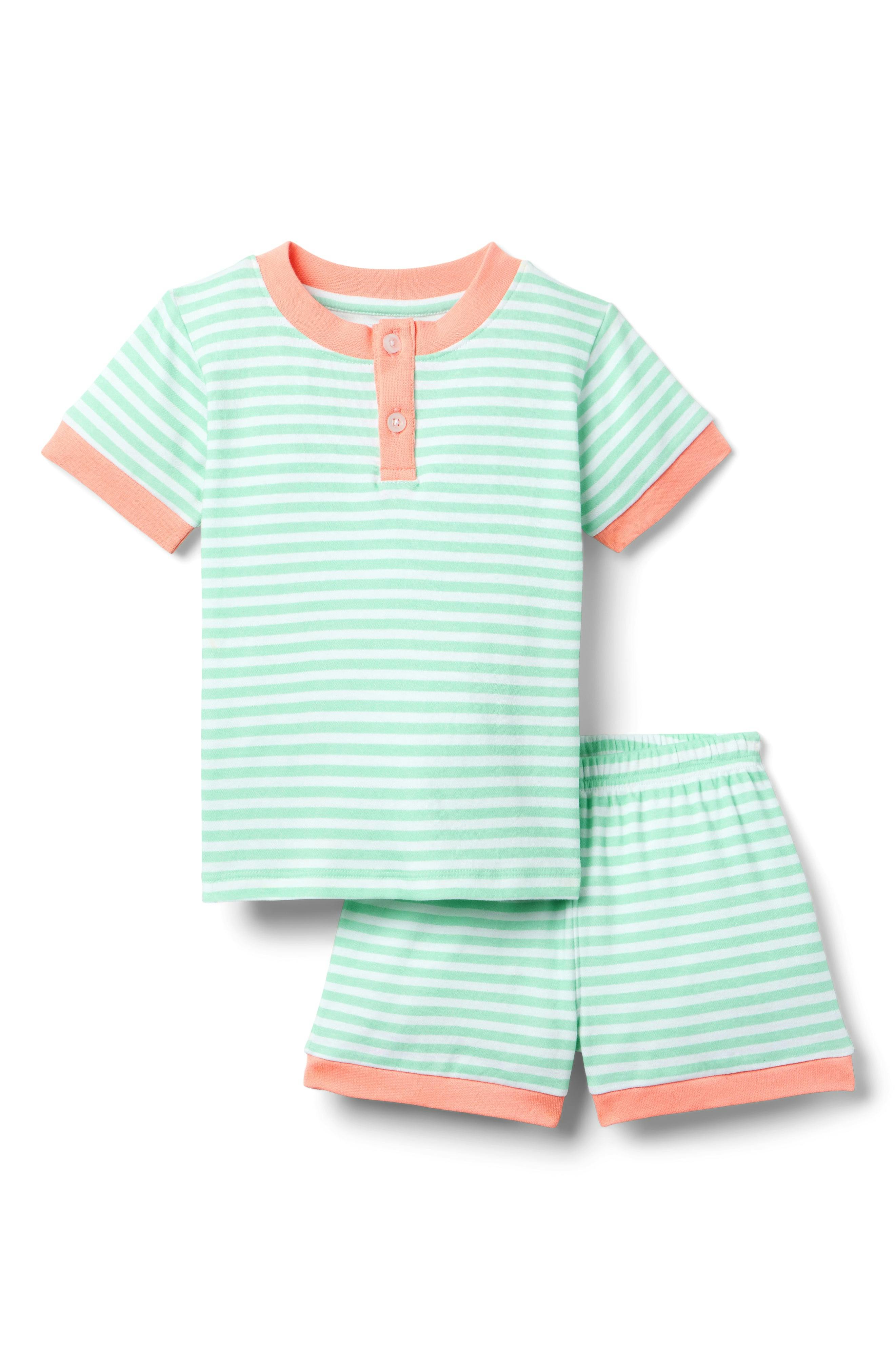 Frankie PJ Set - Mint Stripe