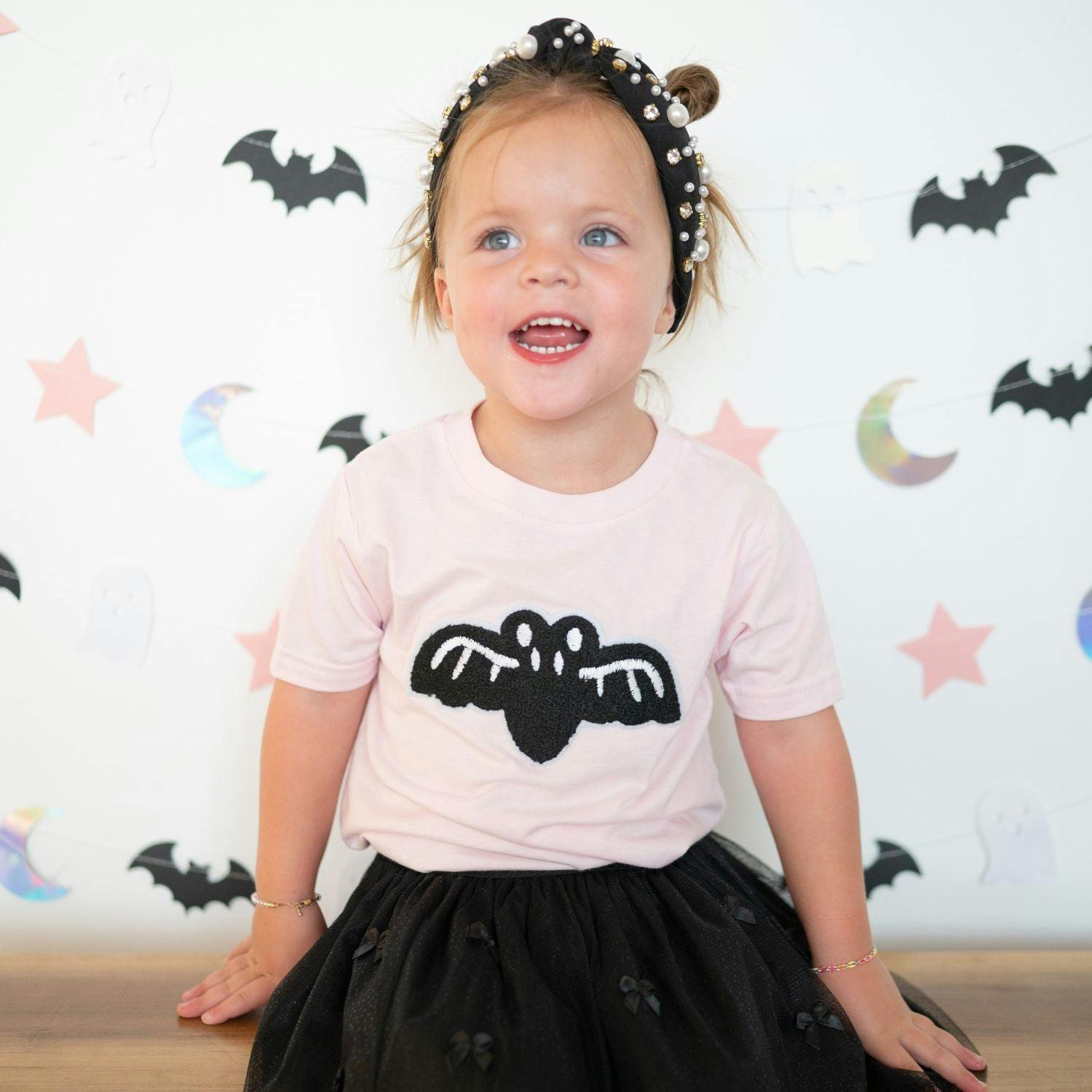 Bat Patch Halloween Short Sleeve T-Shirt