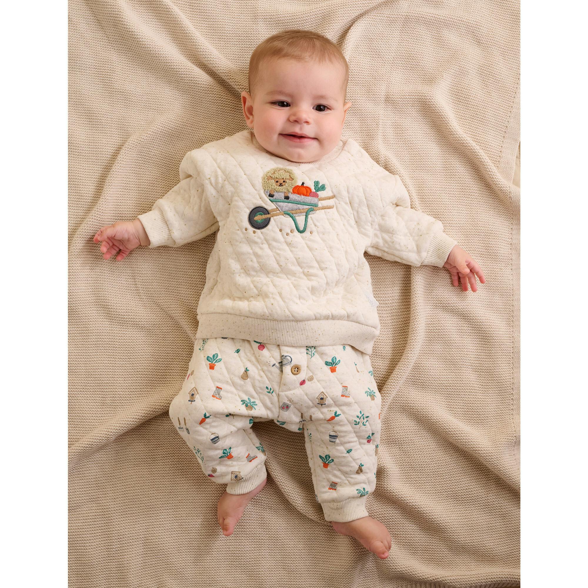 Quilted Track Set Veggie Patch Print
