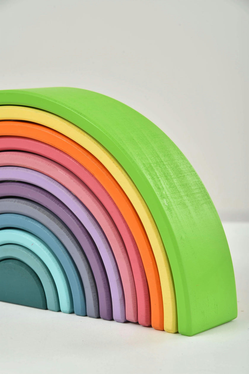 Avenlur Wooden Rainbow Stacker Blocks