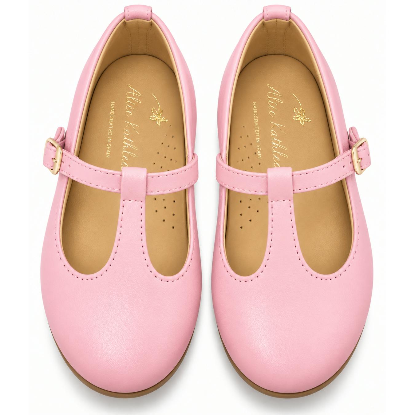 T-Strap in Poppy Pink