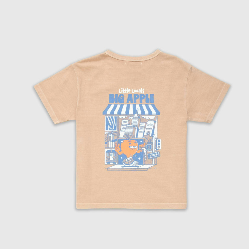 Little Locals Natural Dye Tee in Latte