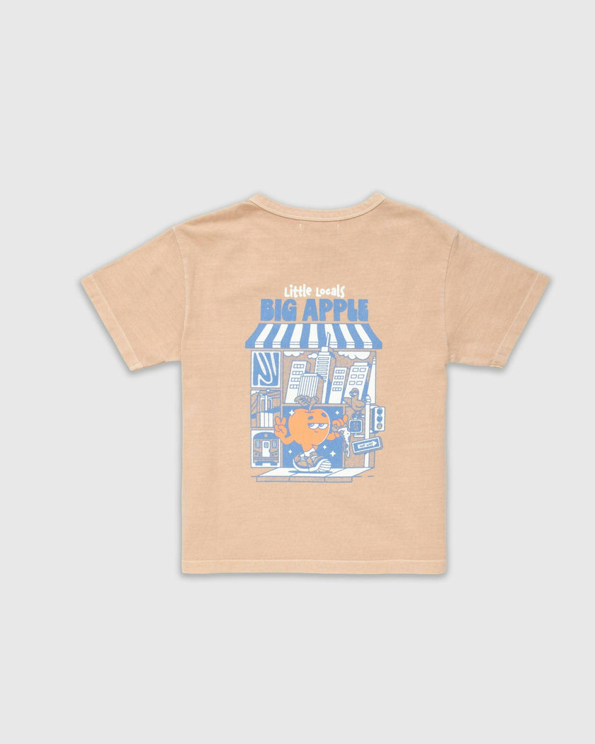 Little Locals Natural Dye Tee in Latte