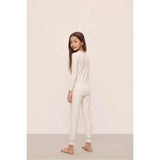 Kids Printed TENCEL Modal Unisex Long PJ Set, Grey