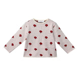 Beige Apple Knit Set