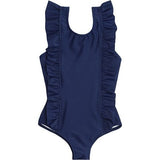 Ruffle One Piece, Navy