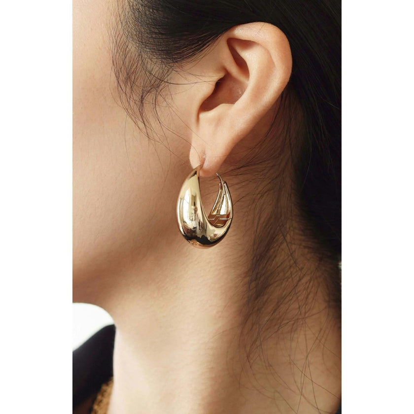 Drop Hoop Earrings