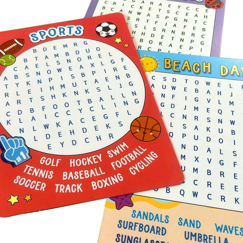 Word Search Activity Cards - Set of 24