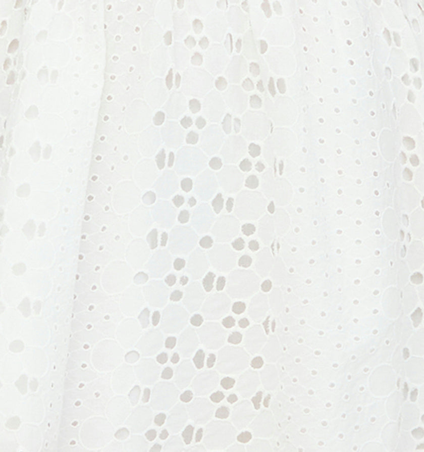 The Joanna Dress - White Floral Broderie
