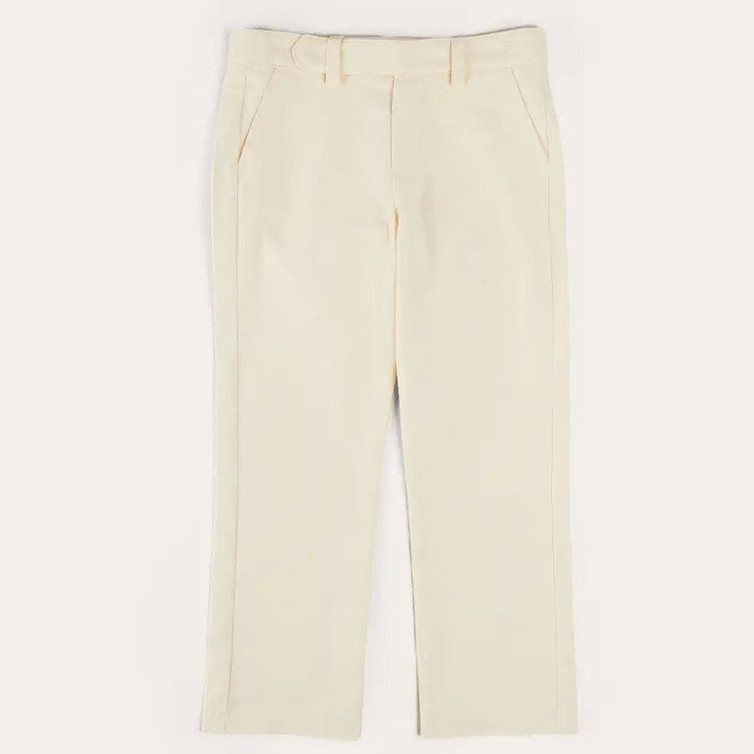 Plain Pocket Detail Trousers in White (4-10yrs)