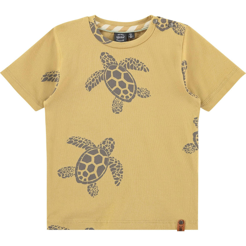 All-Over Turtle Graphic Print T-Shirt
