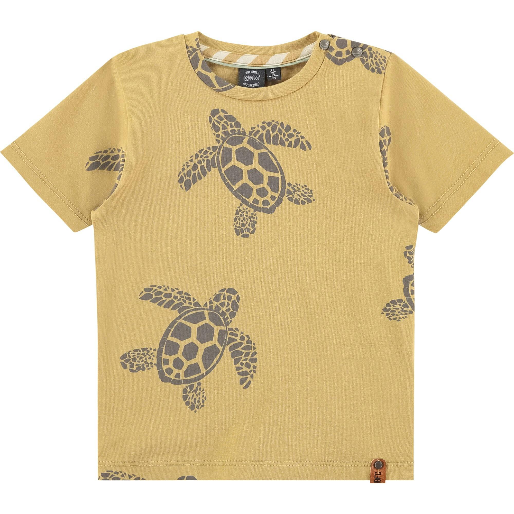 All-Over Turtle Graphic Print T-Shirt