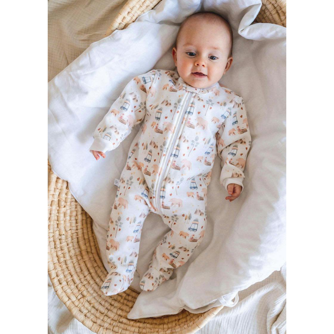 Forest Adventure Pima Baby Pajama