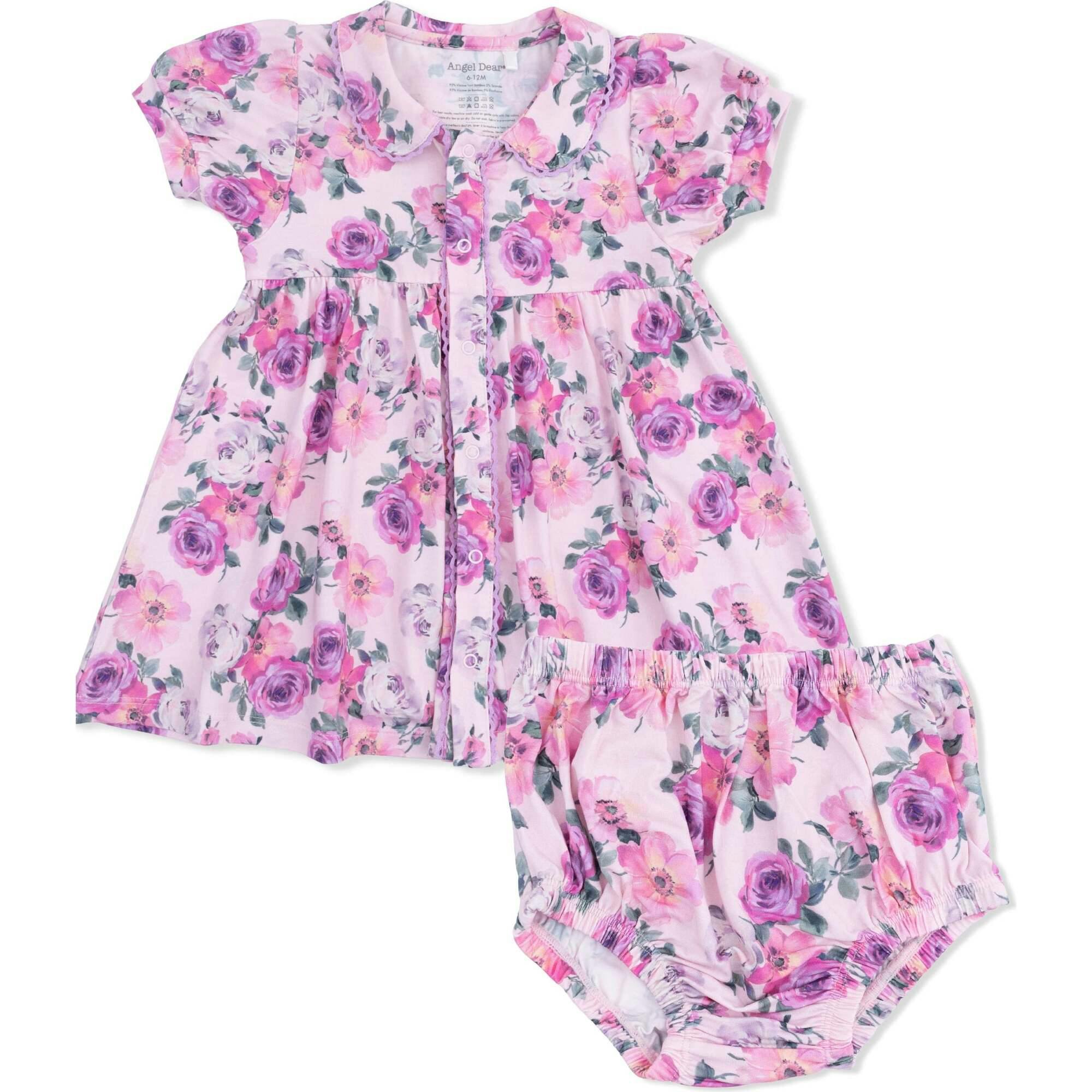 Rose Abundance - Betty Dress Puff Sleeve with Bloomer