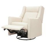 Kiwi Deluxe Power Recliner and Swivel Glider with Heat and Massage in Performance Ivory Boucle
