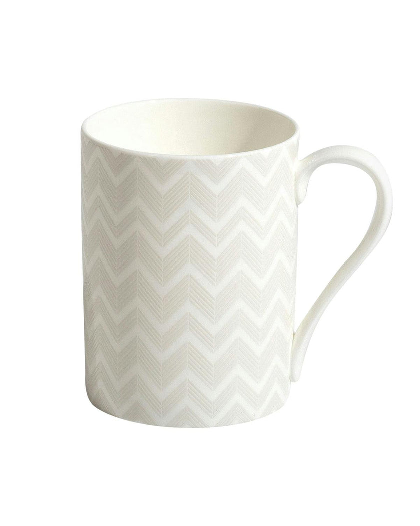 Mug Cup Zig Zag In Luxury Box White Diam. 2.5"