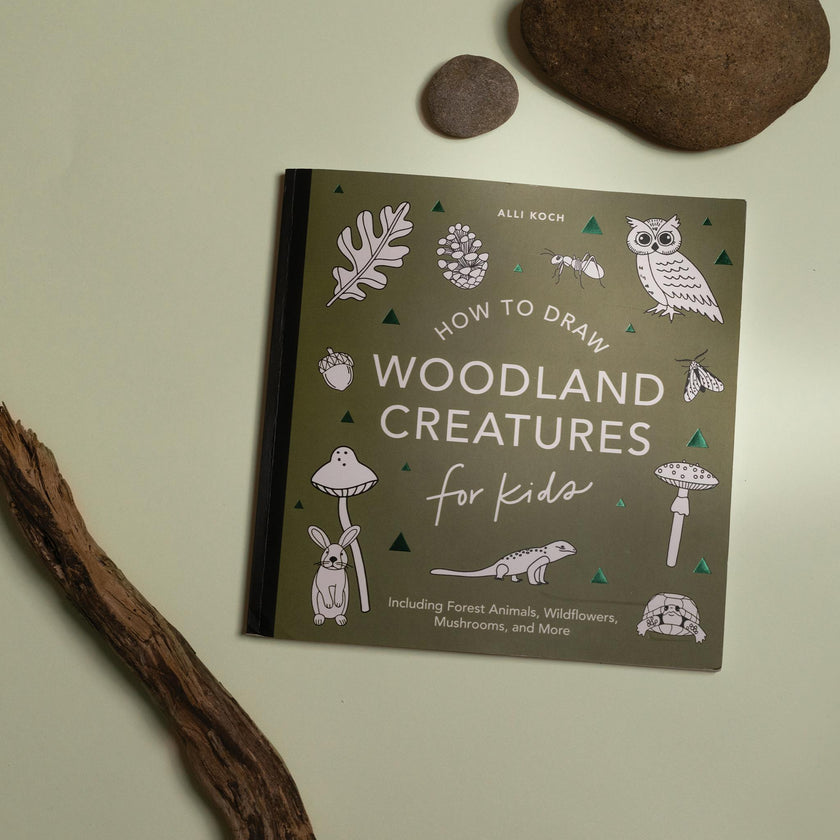 How to Draw for Kids: Mushrooms & Woodland Creatures