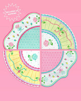 Tea Party Napkins - 24 pastel paper napkins