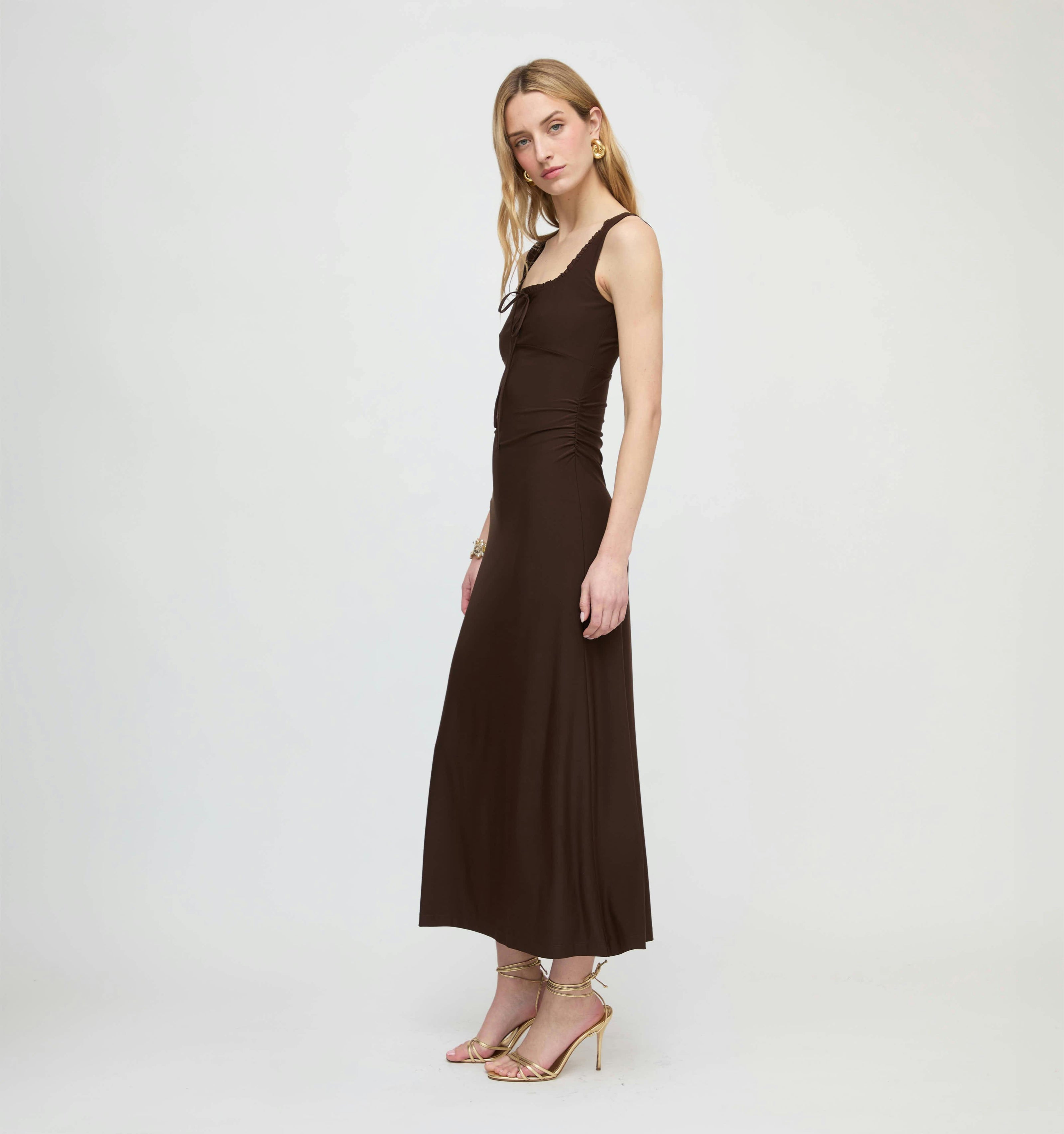 The Coraline Dress - Chocolate