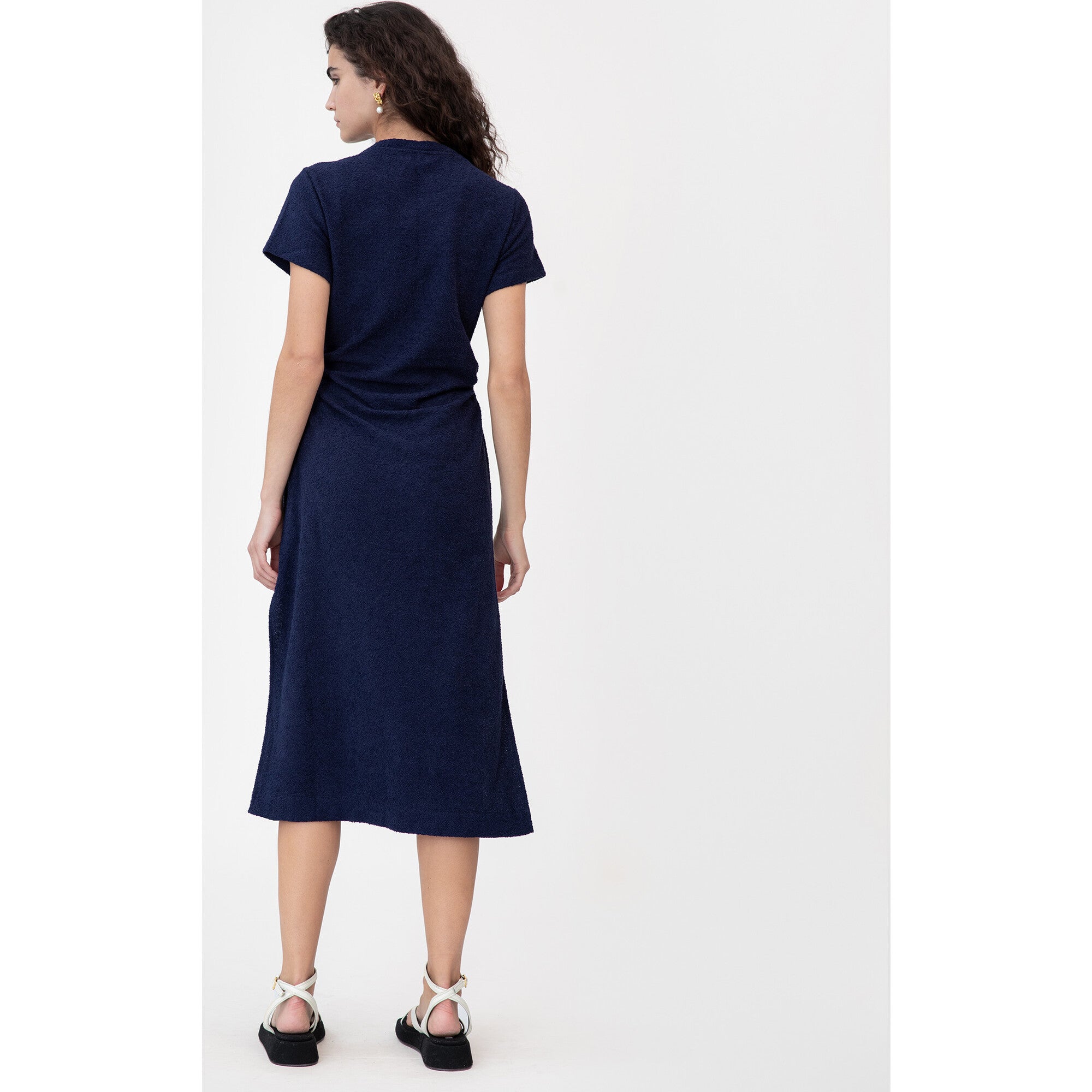 Women's Short Sleeve Aurora Dress, Navy