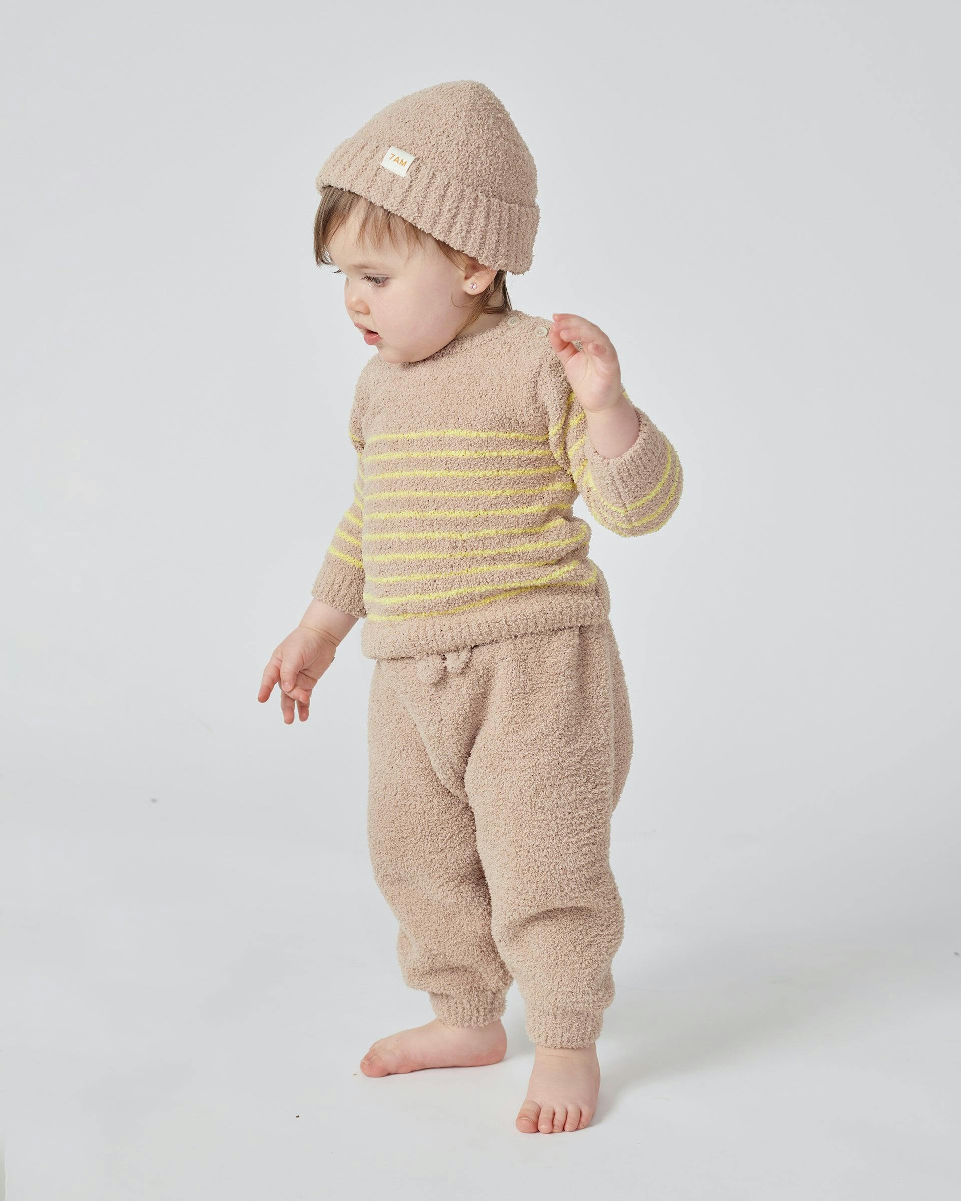 Long Sleeve Top Striped - Fuzzy