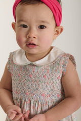 Hand-Smocked Baby Dress - Flora