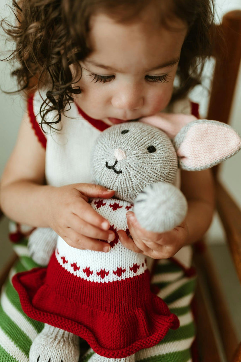 Bunny in Holiday Dress