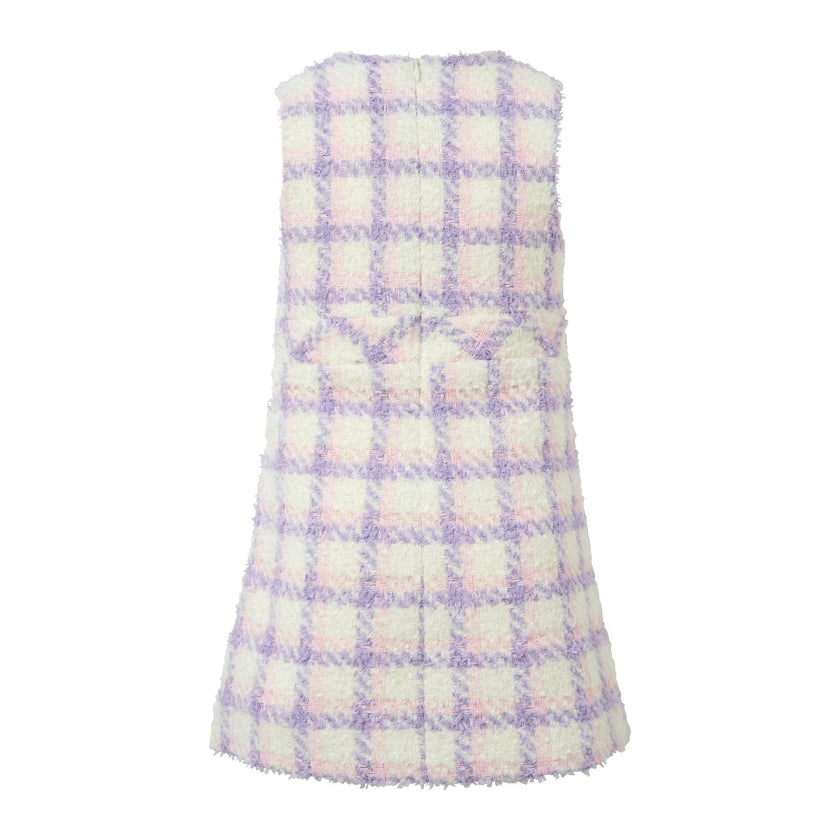 Purple Tweed Dress