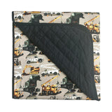 Work Hard, Play Hard Quilted Bamboo Blanket