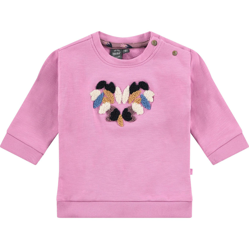 Heart Embroidered Sweatshirt