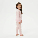 Peony Stripe Little Lounger Bamboo Sweatsuit