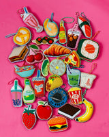 Needlepoint Icon Ornament - Croissant