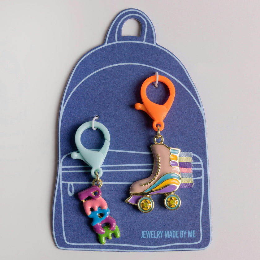Roller Skate Bag Charm Duo