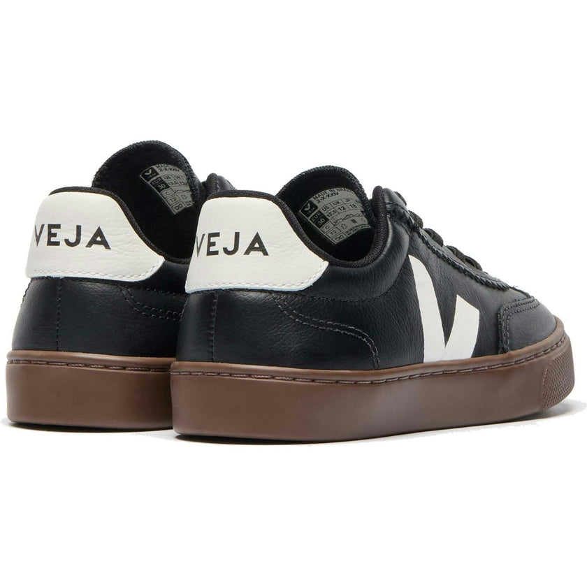 VEJA Volley Leather Sneakers - Black Bark
